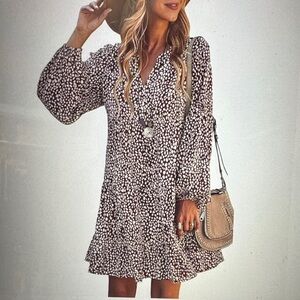 Chic Burgundy and White Dress